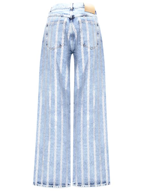 Jeans marmorizzato con cristalli GIUSEPPE DI MORABITO | 02PSDN008W5PC0228686